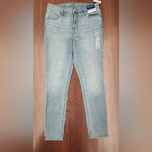 Old Navy Women's Super Skinny Jeans - Light Blue Size 10 NWT - Picture 2 of 10